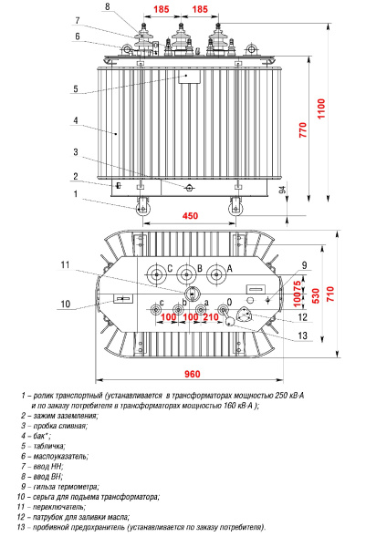 ТМГСУ11 100/6/0,4 У/Ун У1