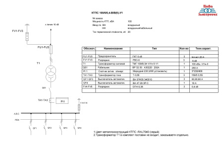 КТПС 100/6/0,4-К/К(В)-У1